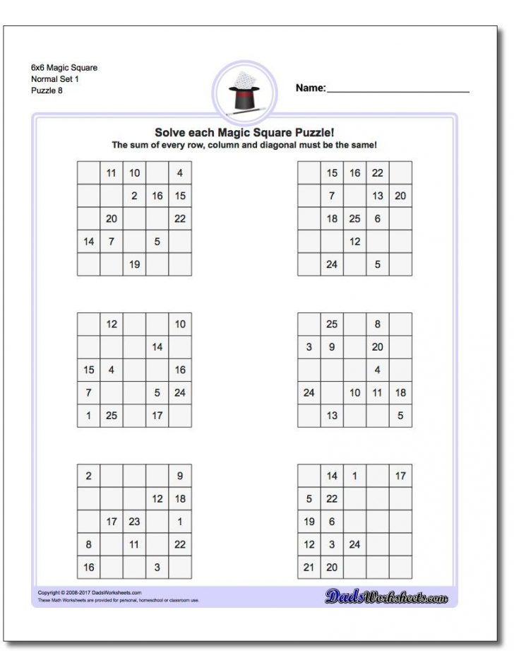 6x6-magic-square-normal-set-1-worksheet-magic-square-sudoku-printable