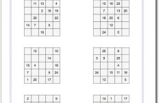 6X6 Magic Square Normal Set 1 Worksheet #magic #square