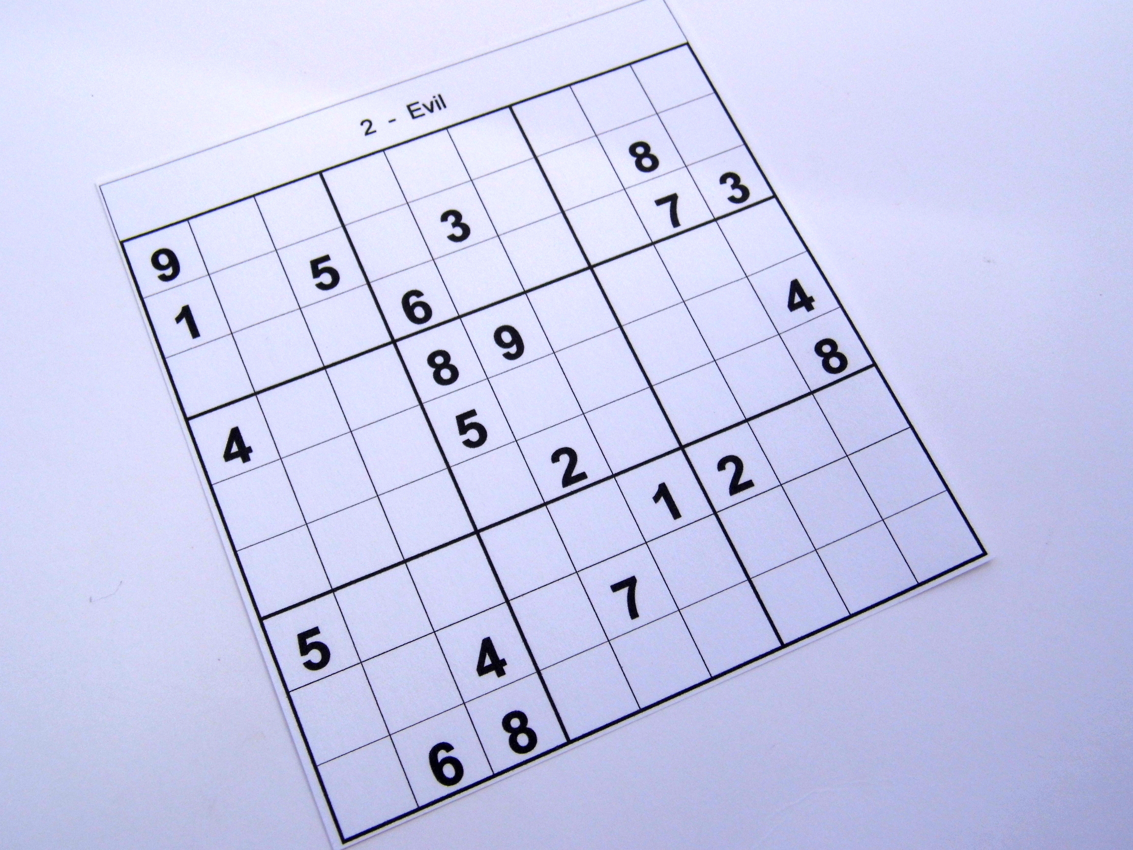 Archive Puzzles – 10 Evil Sudoku Puzzles – Books 1 To 10