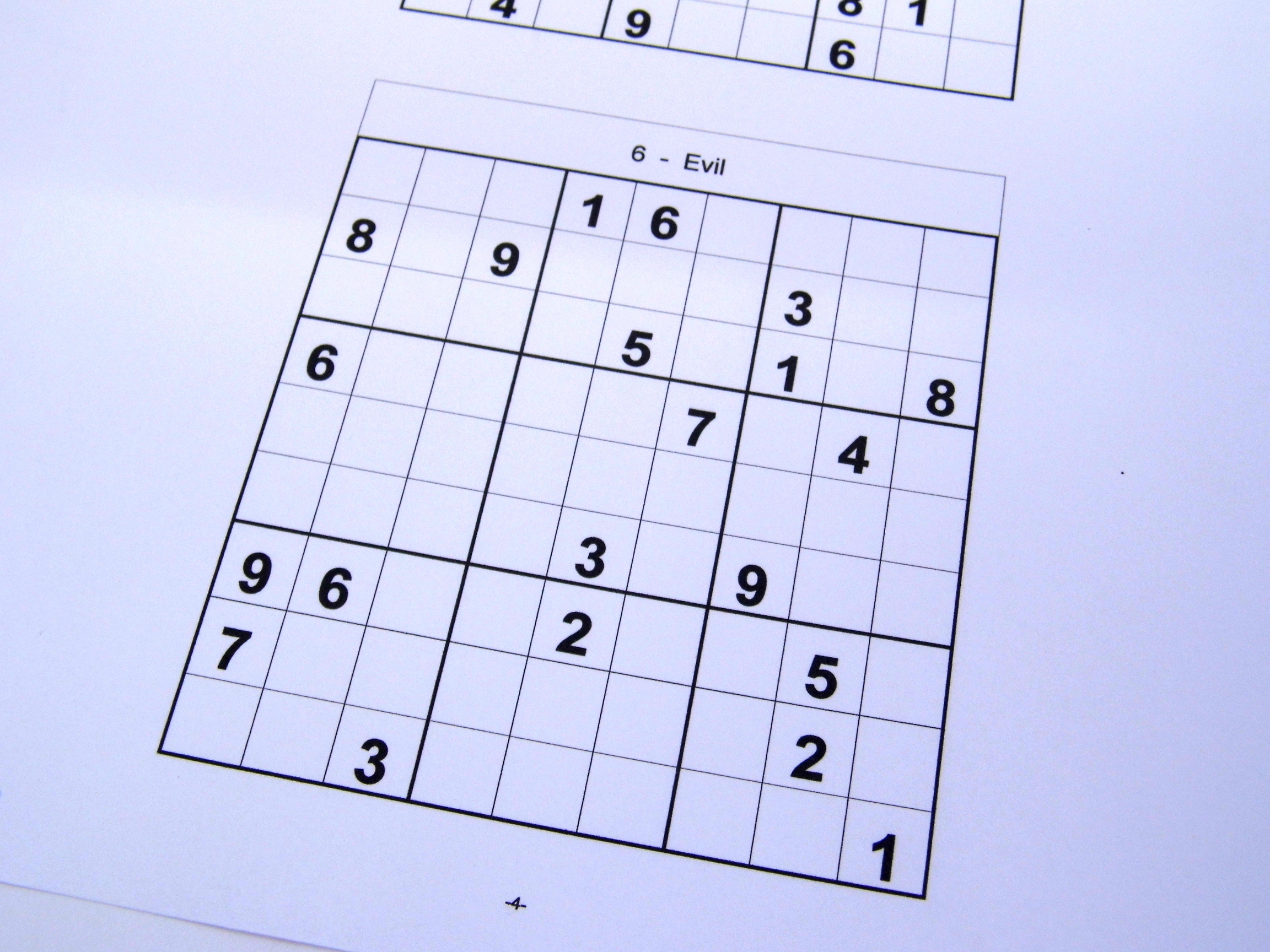 free printable sudoku