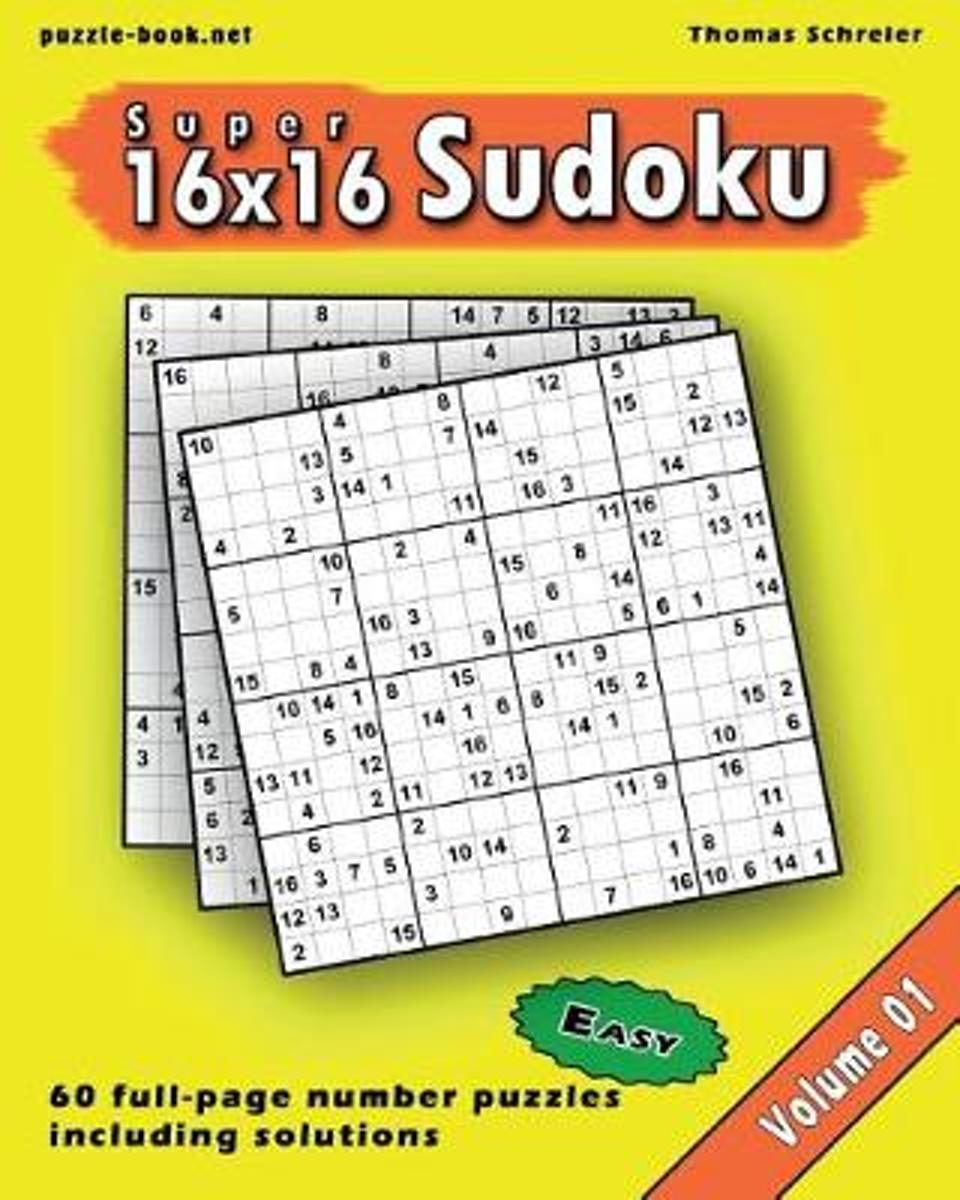 extreme sudoku 16x16 printable