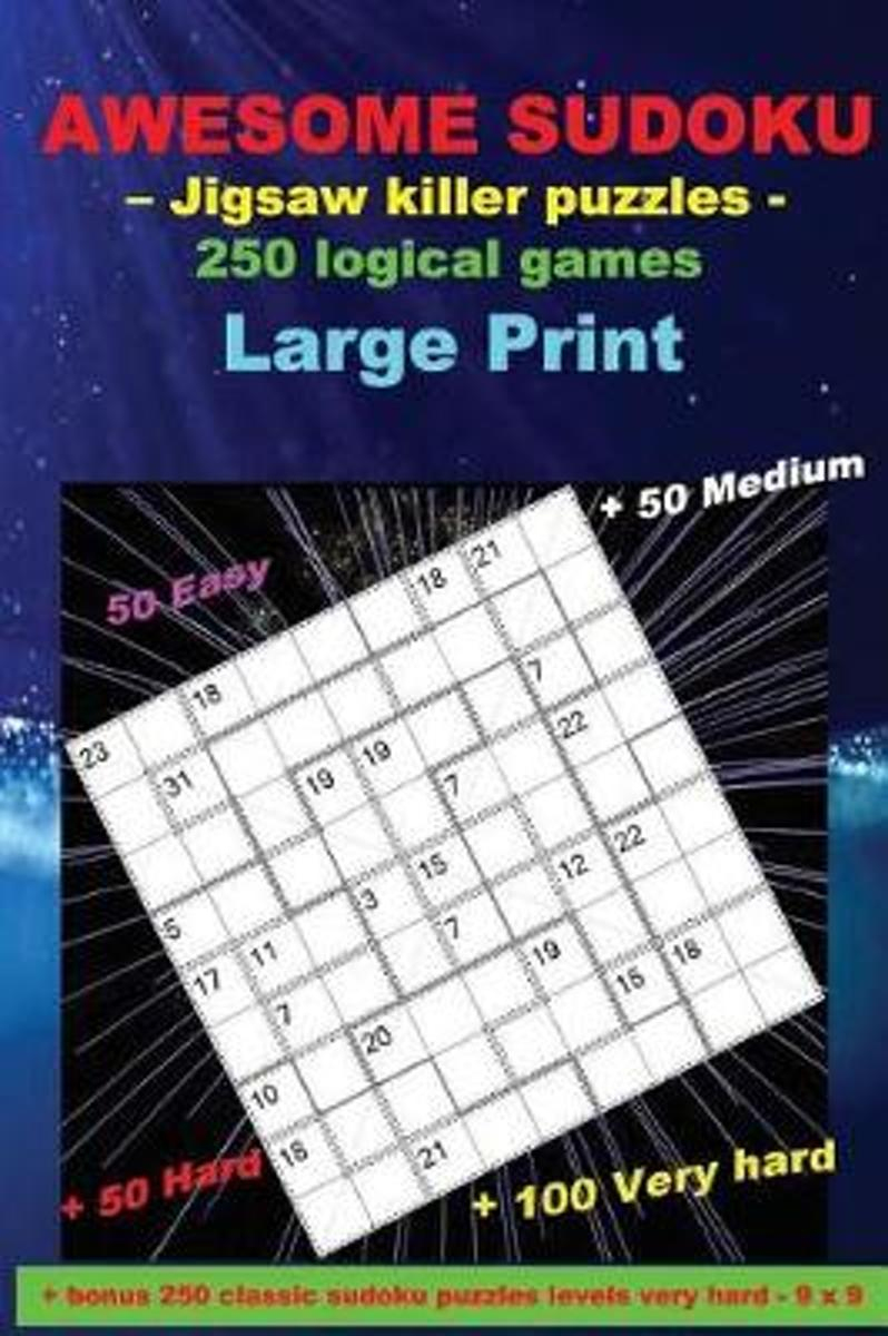 Bol | Awesome Sudoku - Jigsaw Killer Puzzles - 250