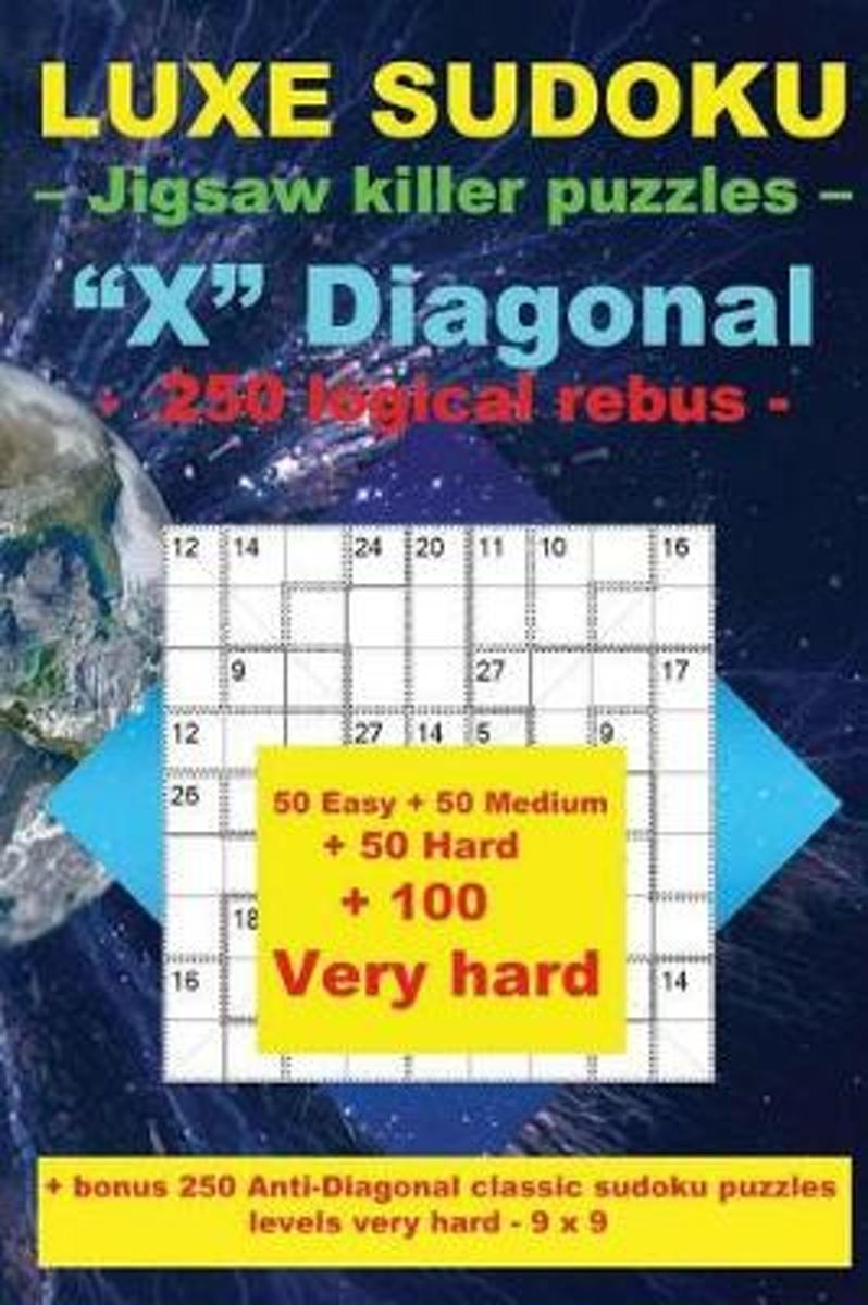 Bol | Luxe Sudoku - Jigsaw Killer Puzzles - X Diagonal
