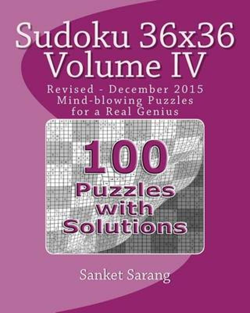 Bol | Sudoku 36X36 Vol Iv | 9781466209497 | Sanket