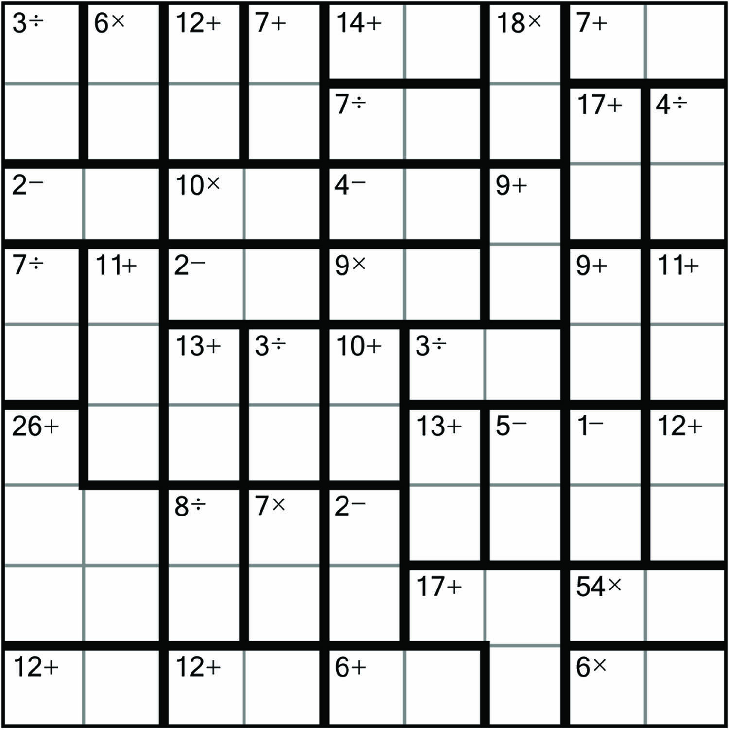 Calcudoku May Be Called Or Searched With The Following Sudoku Printable