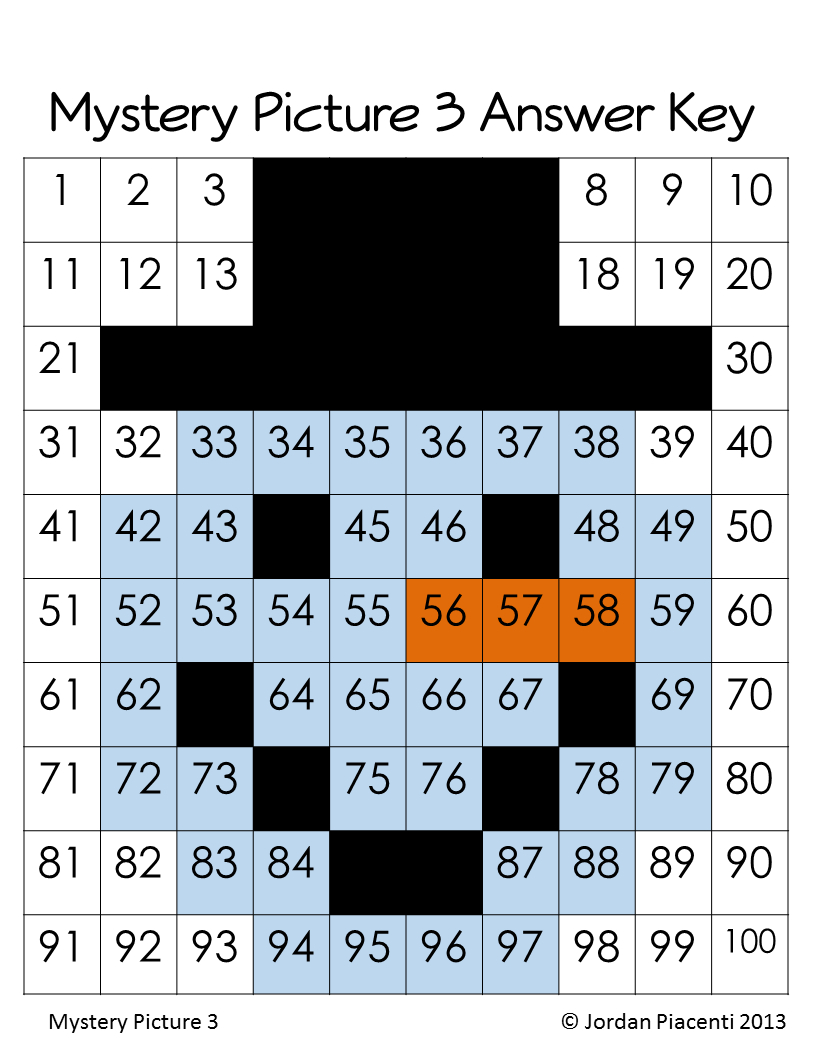 Christmas Math Place Value Colornumber 100&amp;#039;s Chart