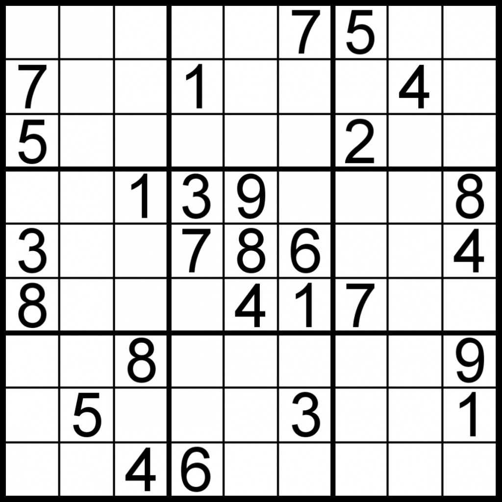 Daily Sudoku Hard Printable