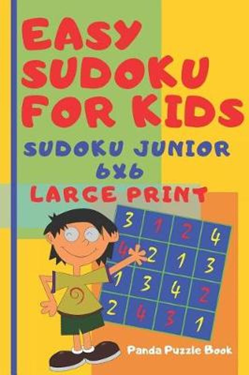 Easy Sudoku For Kids - Sudoku Junior 6X6 - Large Print