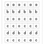 English Worksheet   Confusing Alphabets (Circle The Odd One