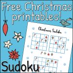 Free Christmas Printables   Sudoku   Mama Geek