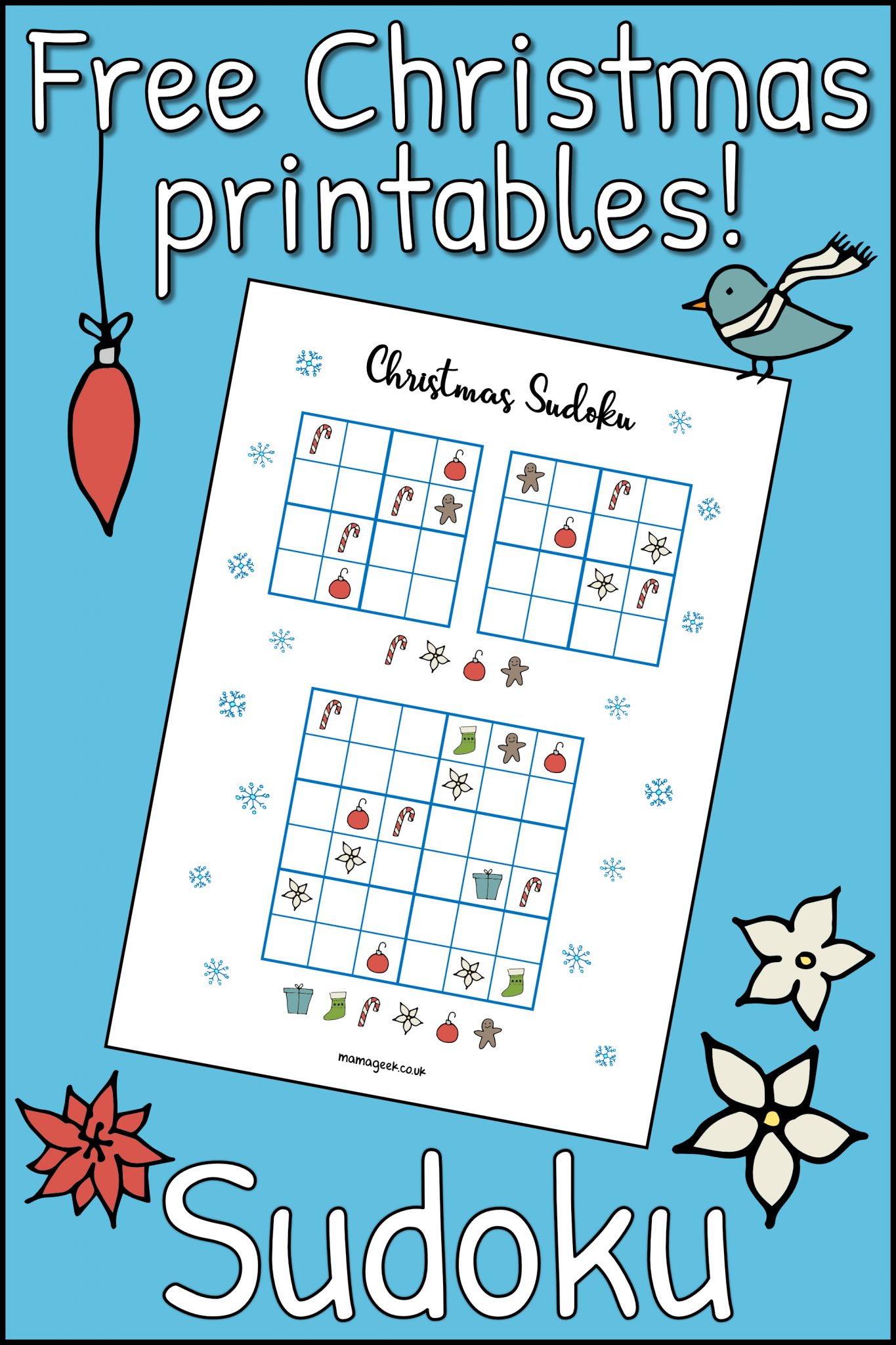 Free Christmas Printables Sudoku Mama Geek Sudoku Printable