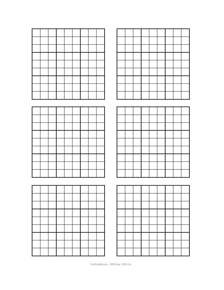 3 x 3 blank sudoku grid