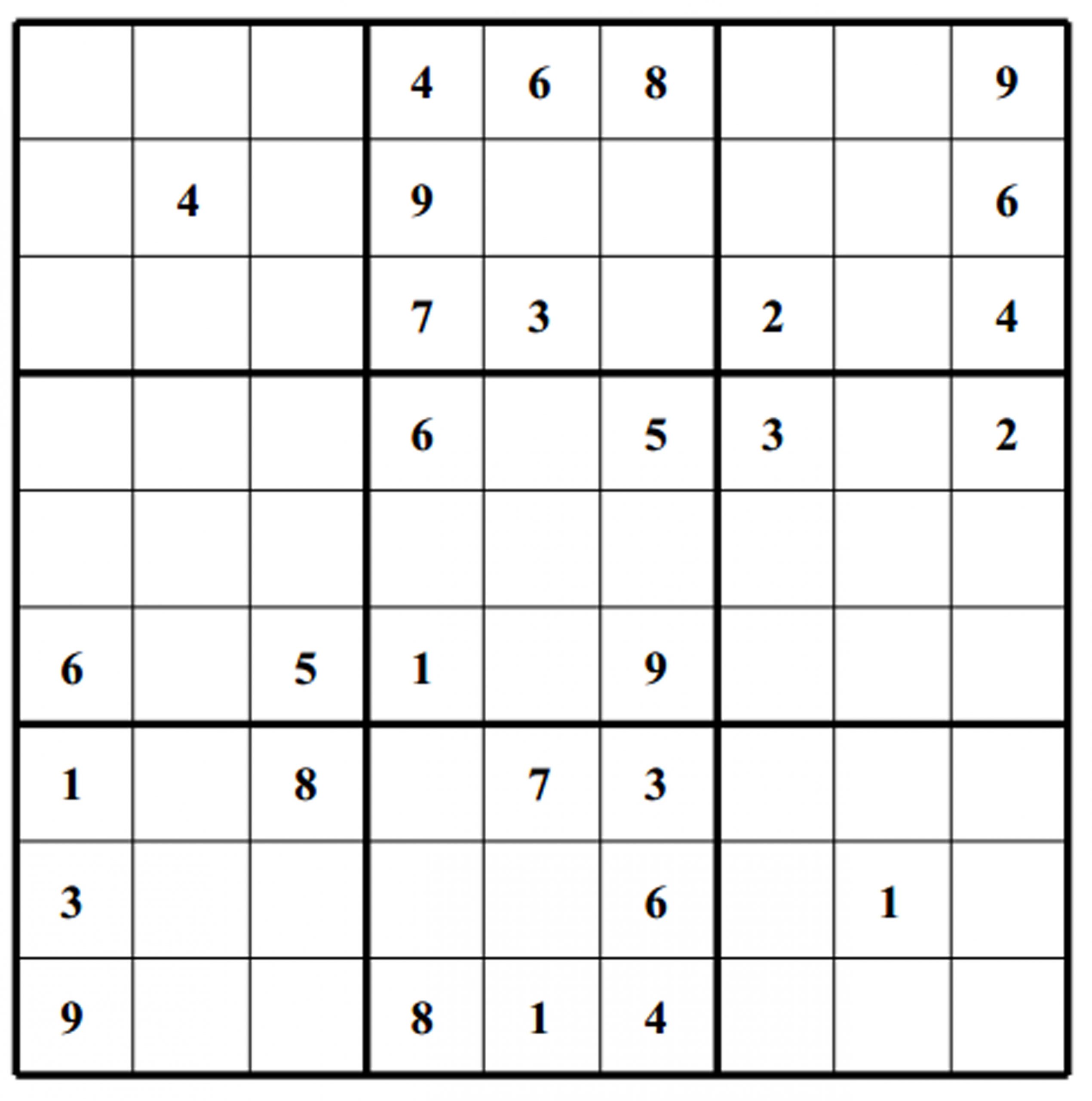 Free Sudoku Puzzle: Hard 013 | Free Sudoku Puzzles