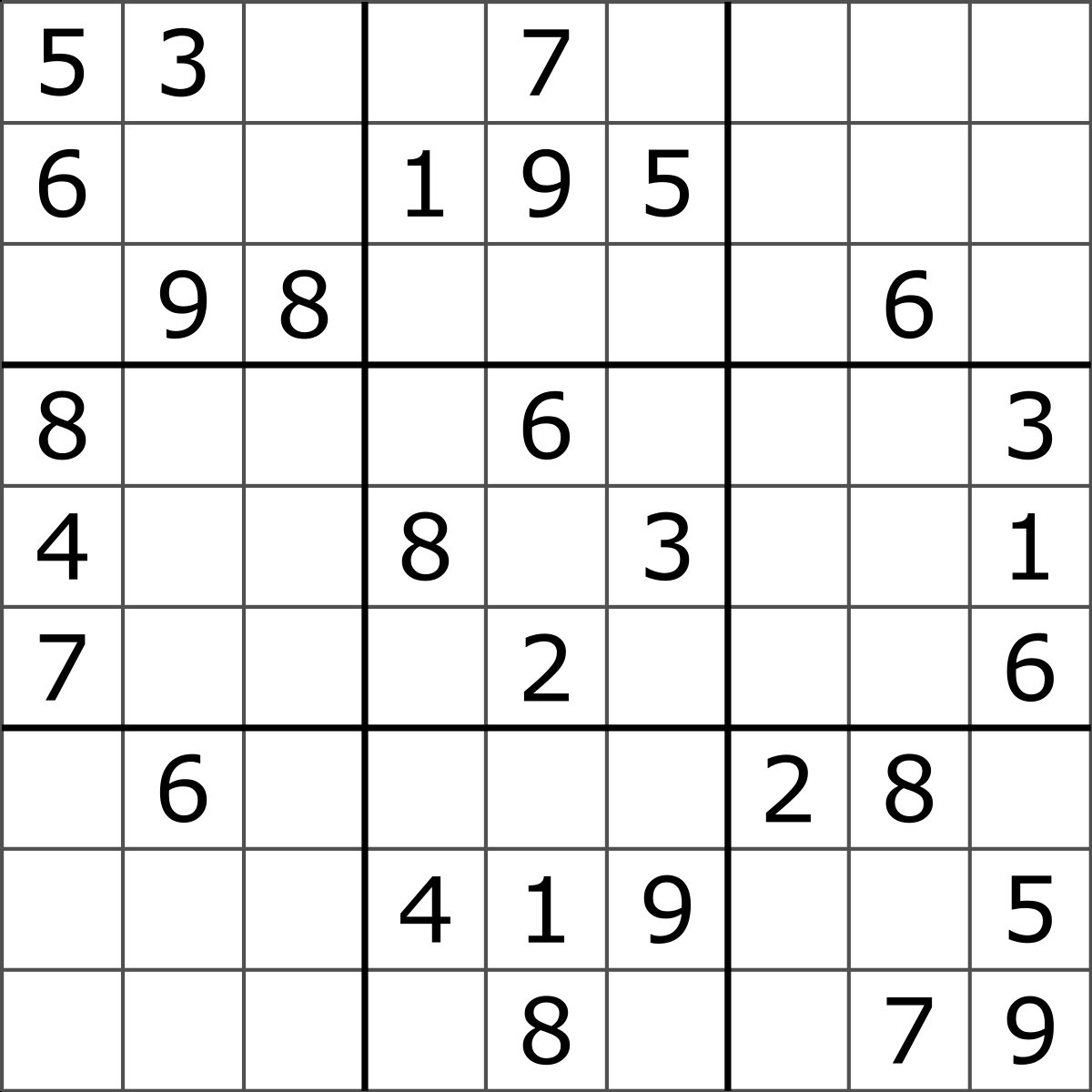 Sudoku With Few Starting Numbers