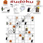Halloween Sudoku   Esl Worksheetgreek Professor
