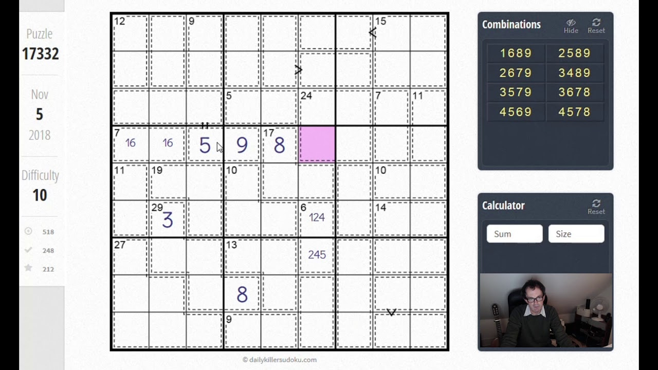 Improve Your Killer Sudoku Technique With This Puzzle