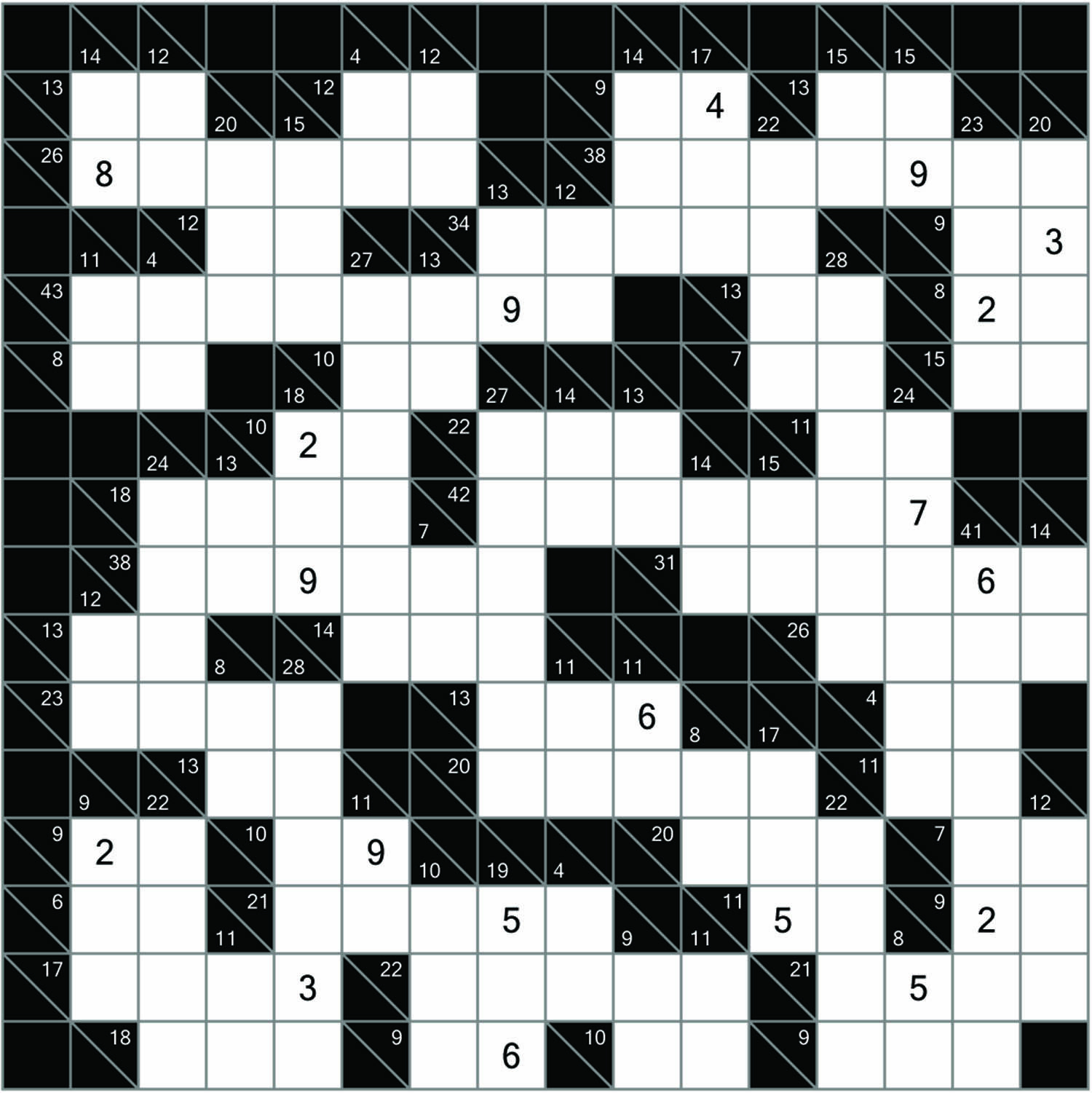 Kakuro Sudoku Printable Sudoku Printable