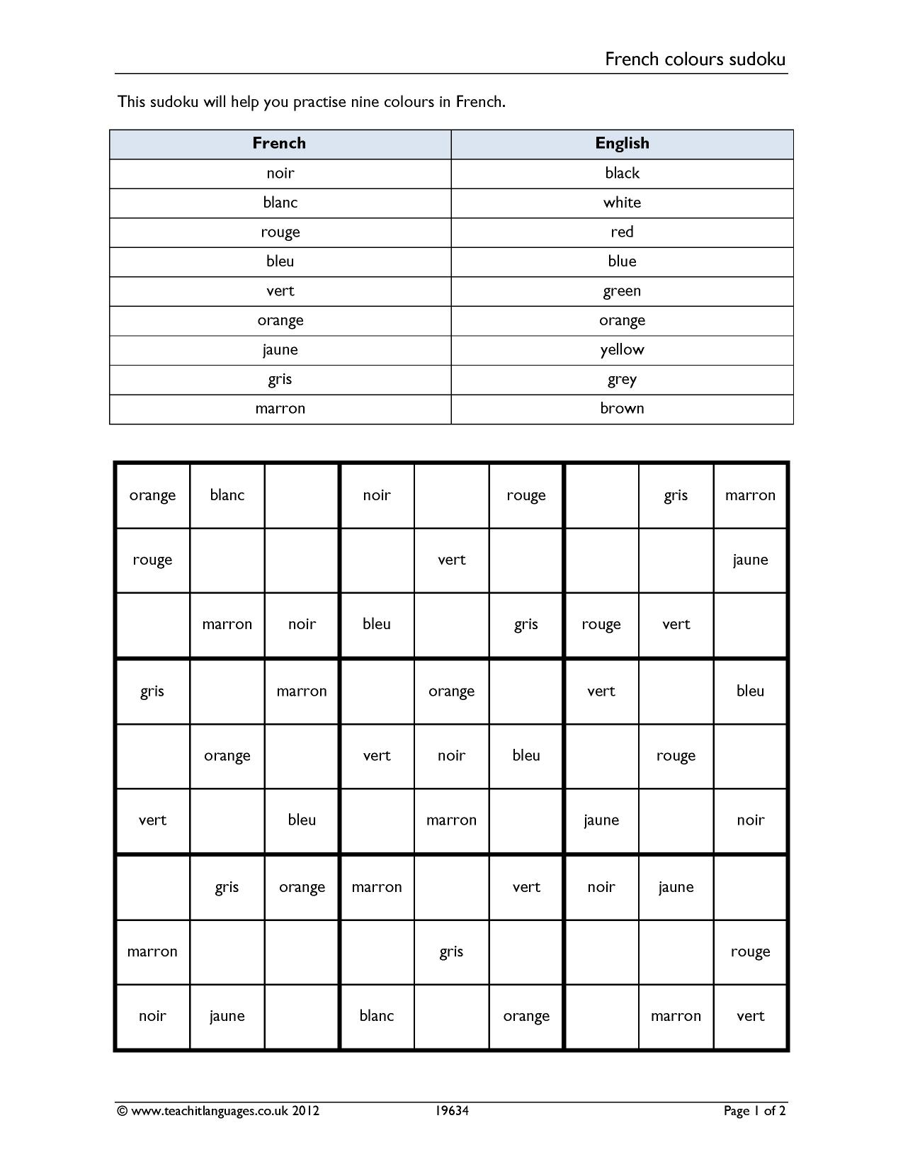 Ks3 French | Language Basics | Teachit Languages