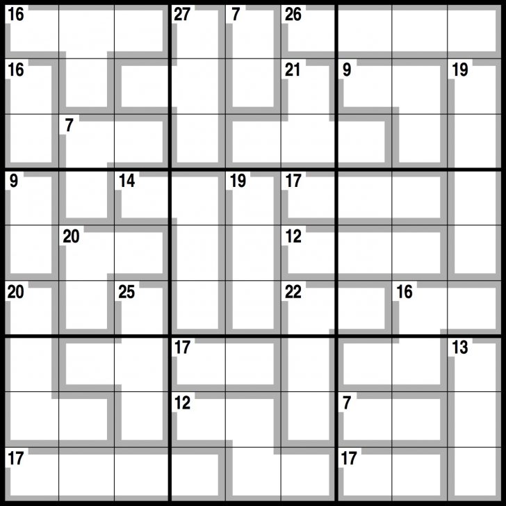 Observer Killer Sudoku | Life And Style | The Guardian - Sudoku Printable