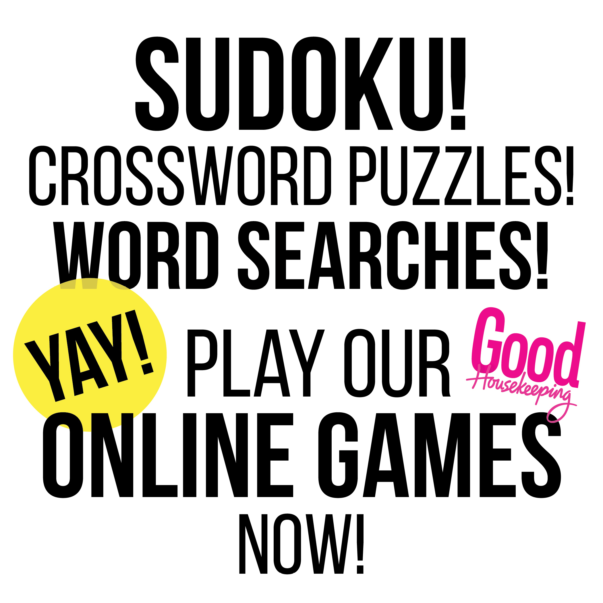 Online Games: Crossword Puzzles, Sudoku And Word Searches