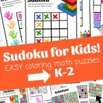 Picture Sudoku Puzzles, Color & Shape Soduko Math, Sodoku