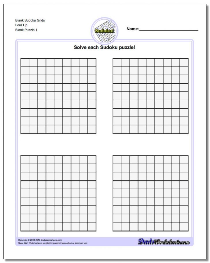 blank sudoku grid app
