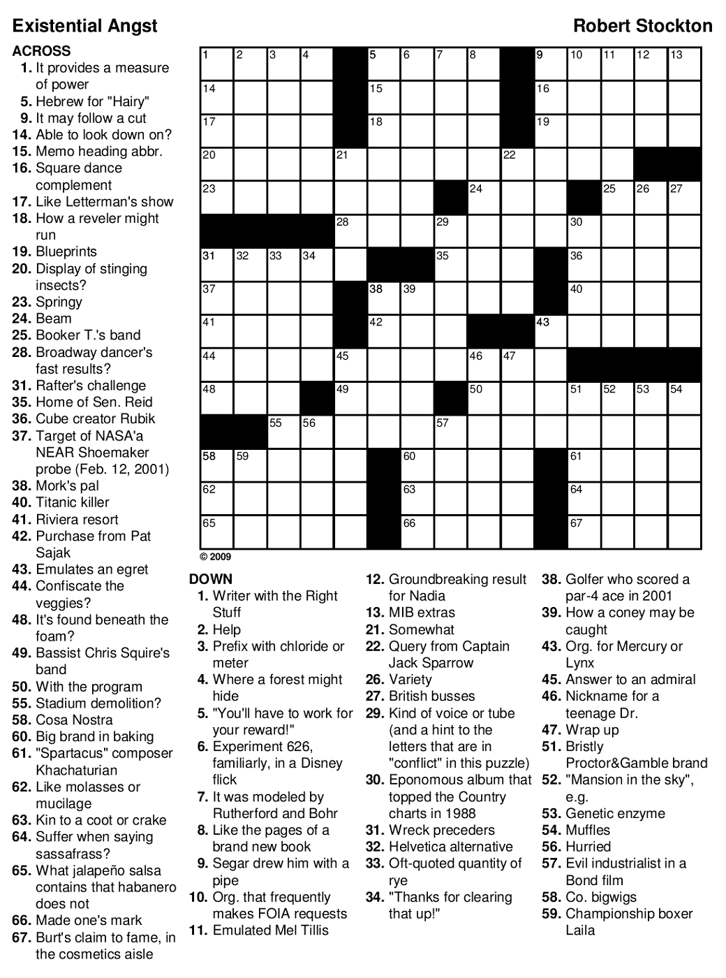 Printable Games For Adults | Printable Crossword Puzzles