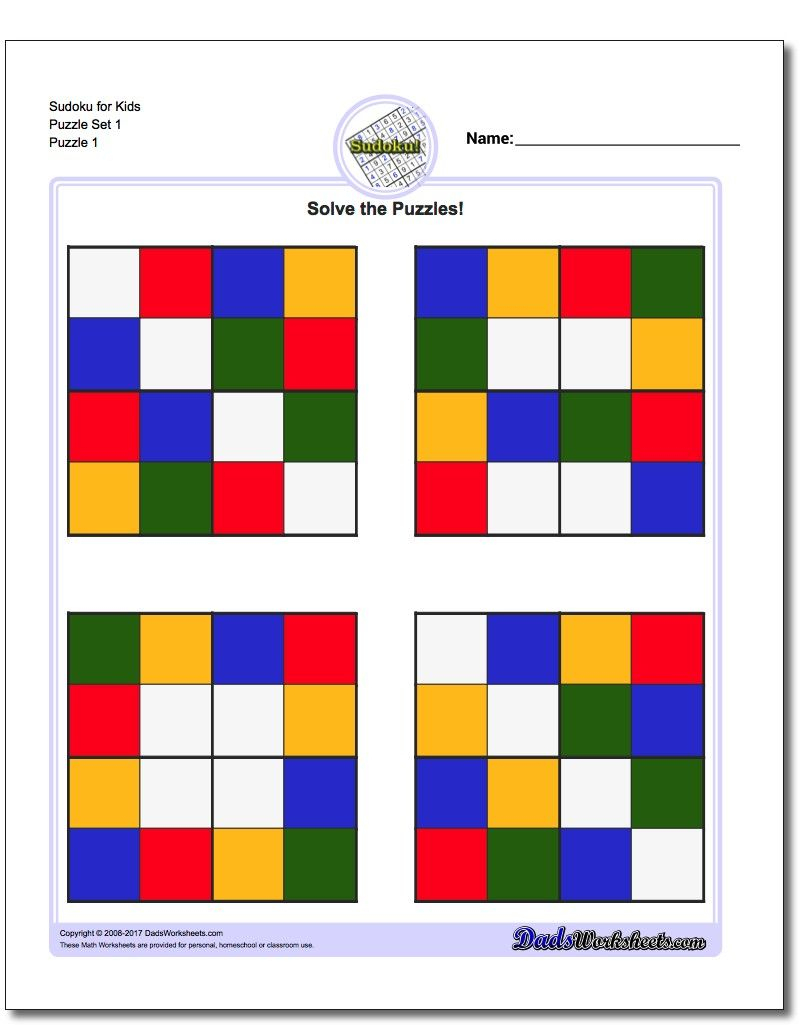 Printable Sudoku Puzzles Https://www.dadsworksheets