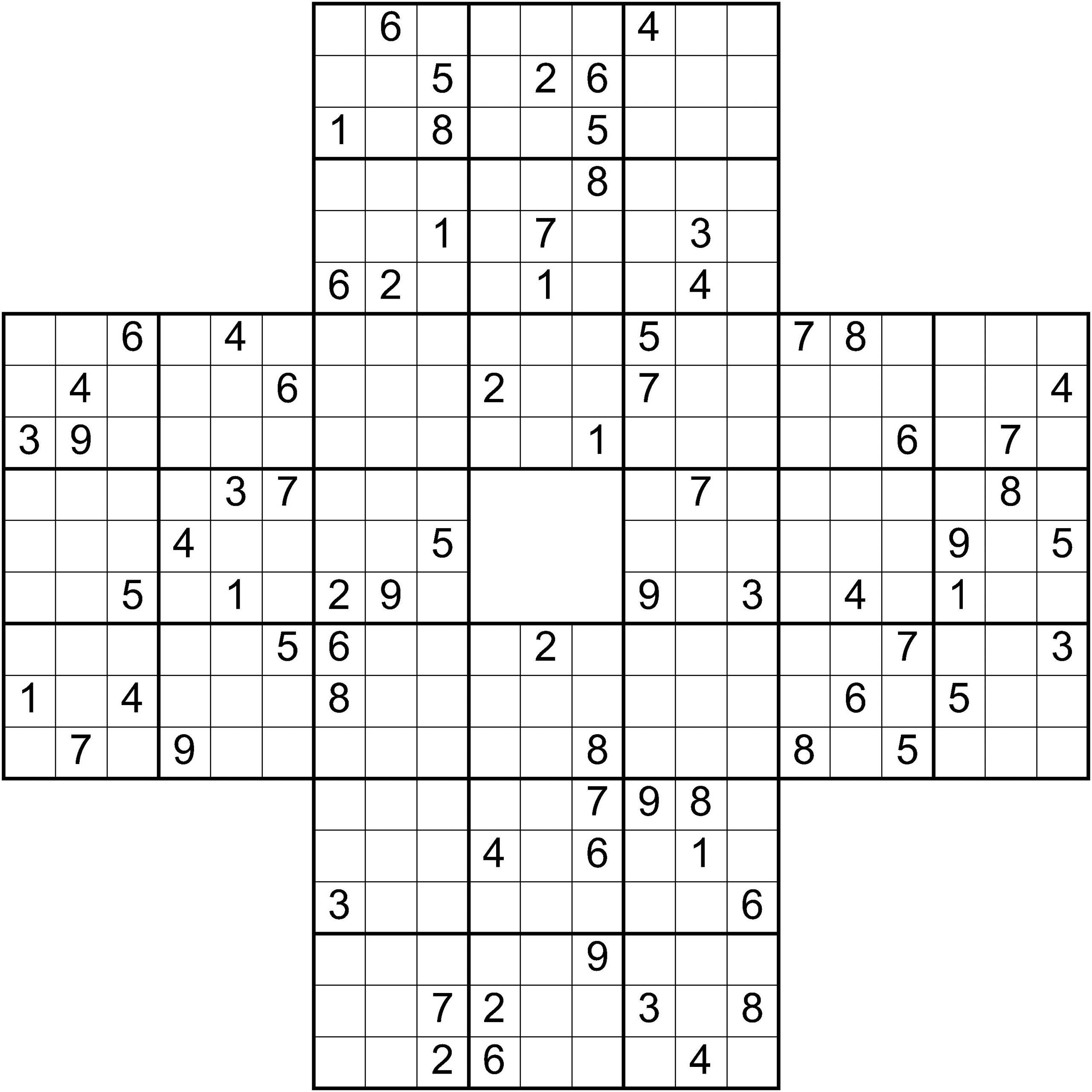 printable sudoku puzzle very easy