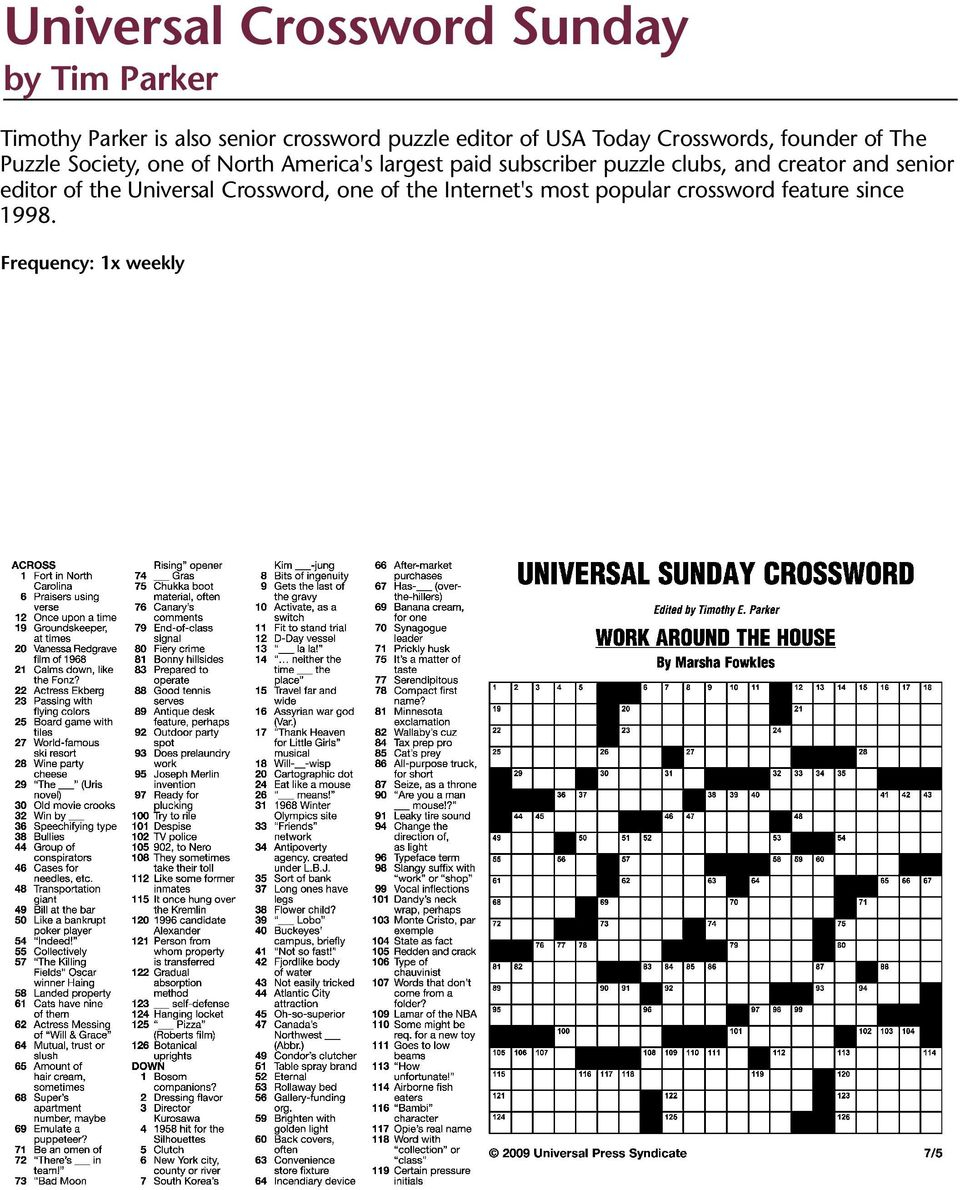 Puzzles And Games From Universal Press Syndicate - Pdf Free