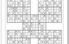 Samurai Sudoku Five Puzzle Set 1 #sudoku #worksheet | Sudoku