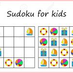 Sudoku For Kids. Game For Preschool Kids, Training Logic. Worksheet..