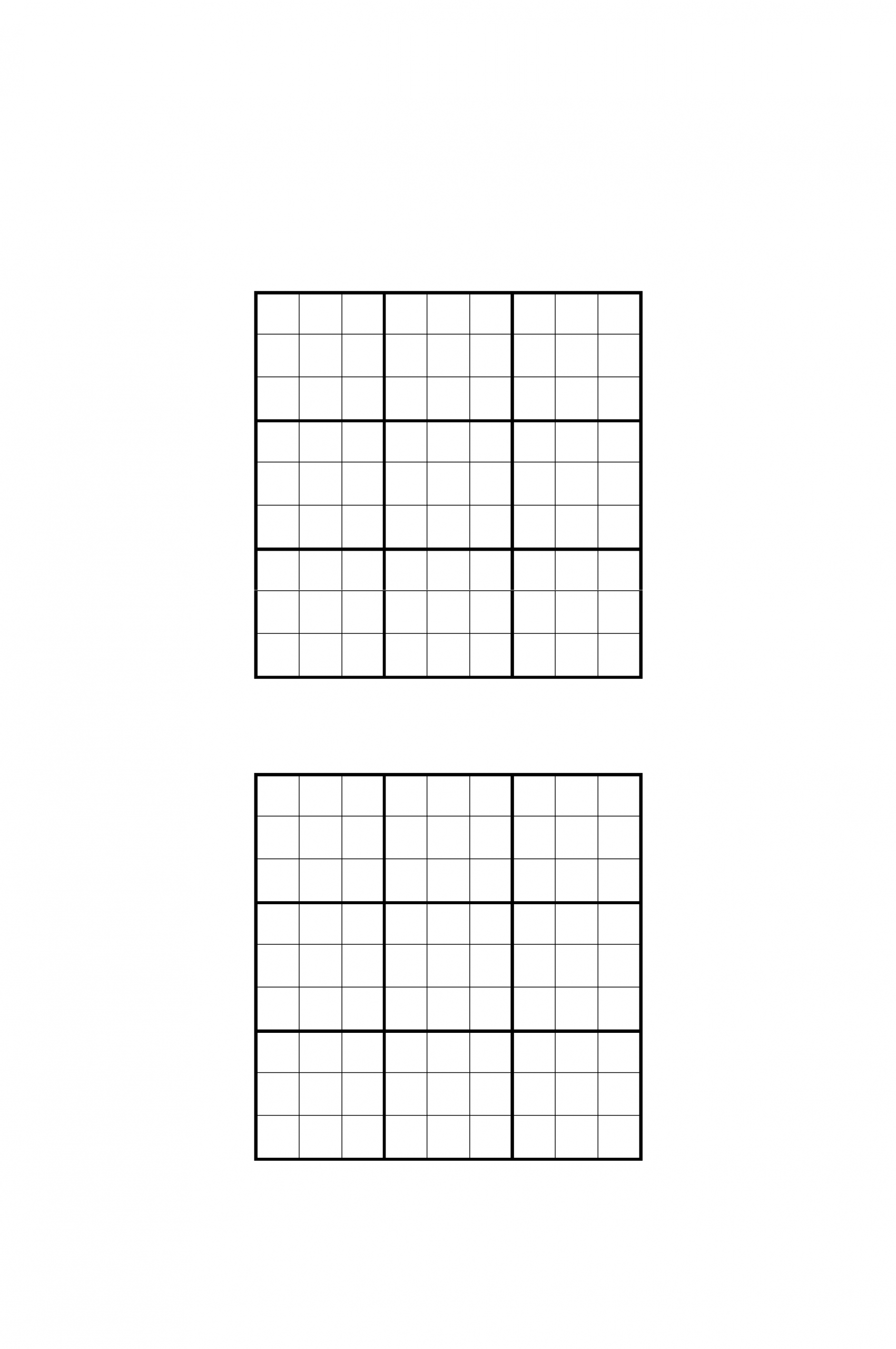 Sudoku Grids Template Free Download