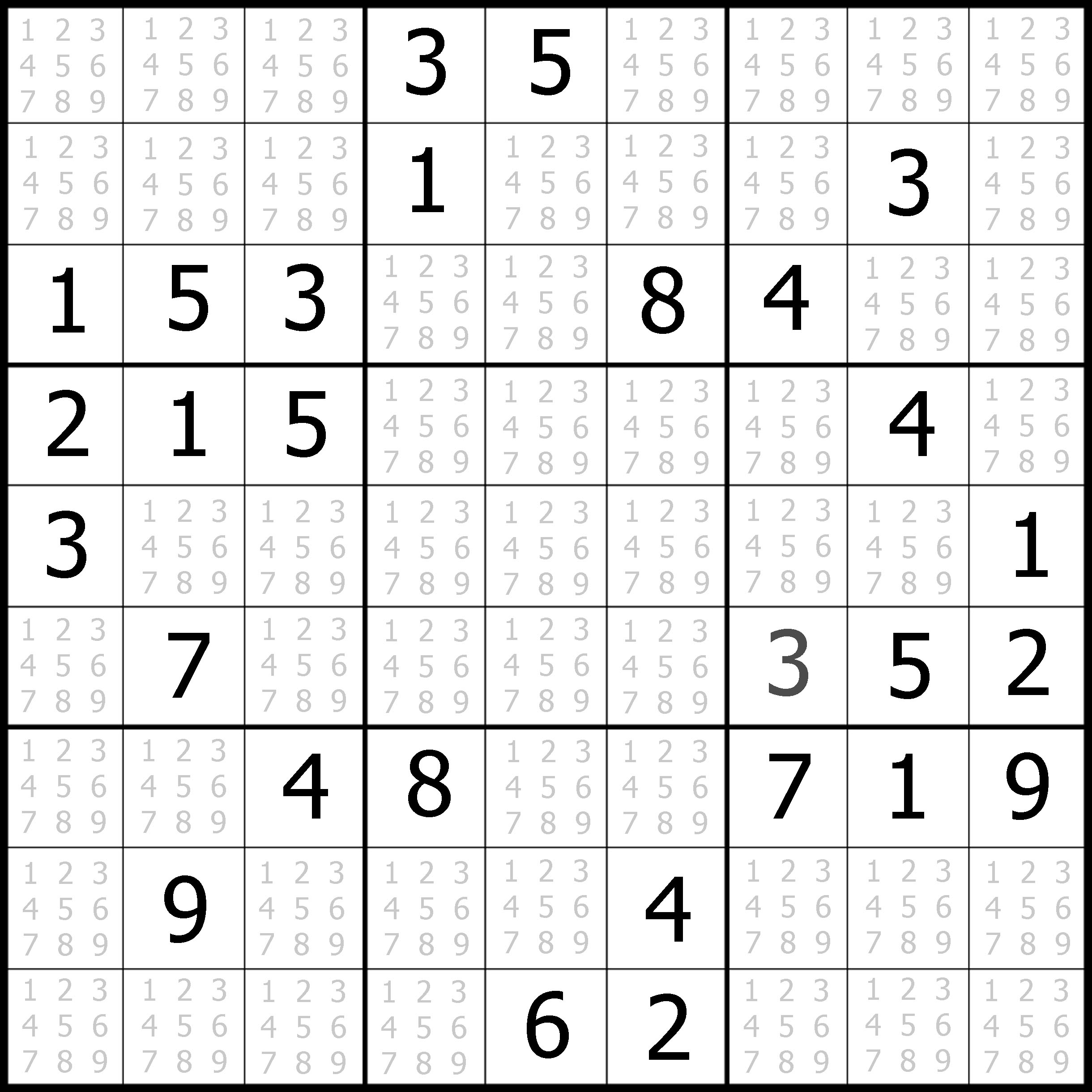 sudoku puzzles with answers