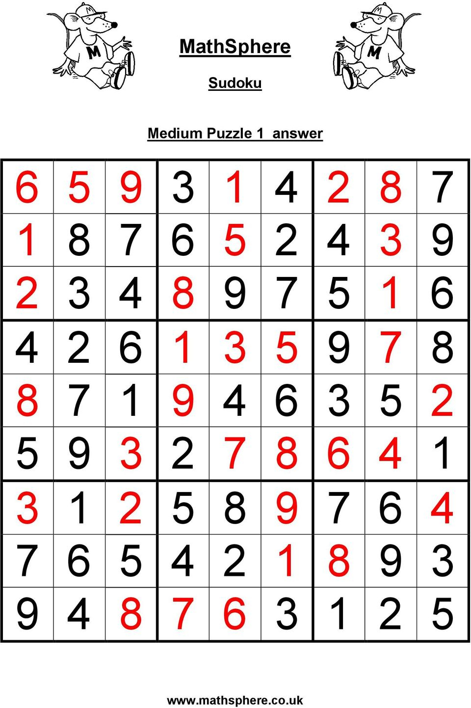 Sudoku Puzzles: Medium - Pdf Free Download