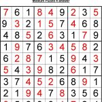 Sudoku Puzzles: Medium   Pdf Free Download