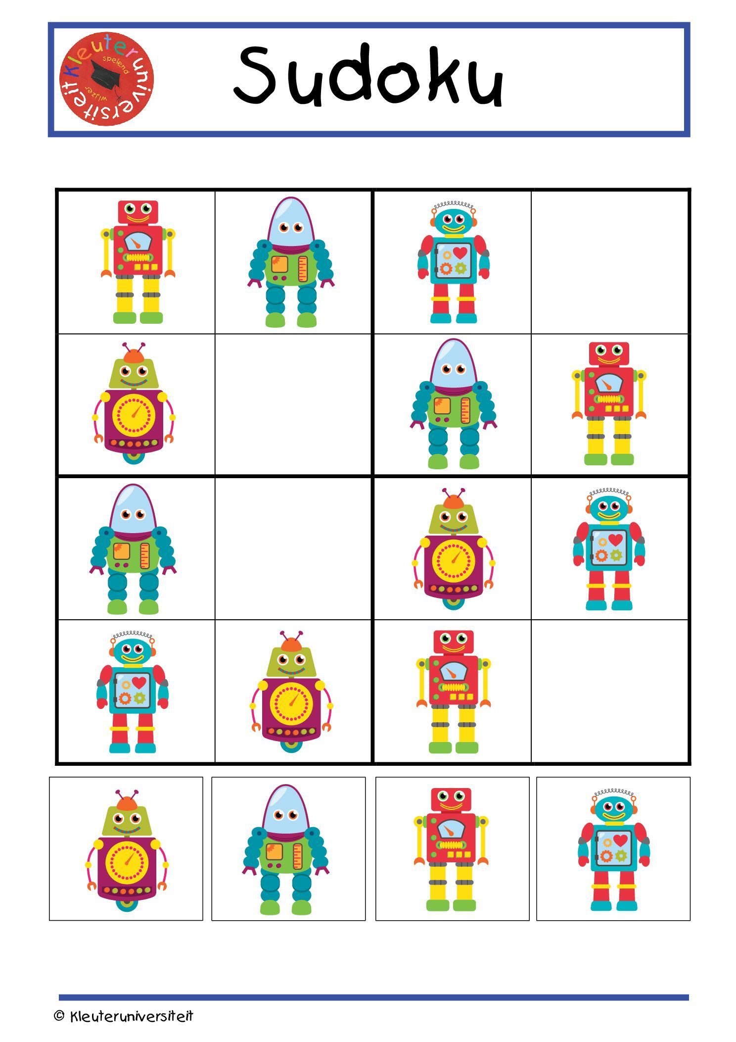 Sudoku Robô❤ - Ruimte Thema, De Ruimte Knutselen En