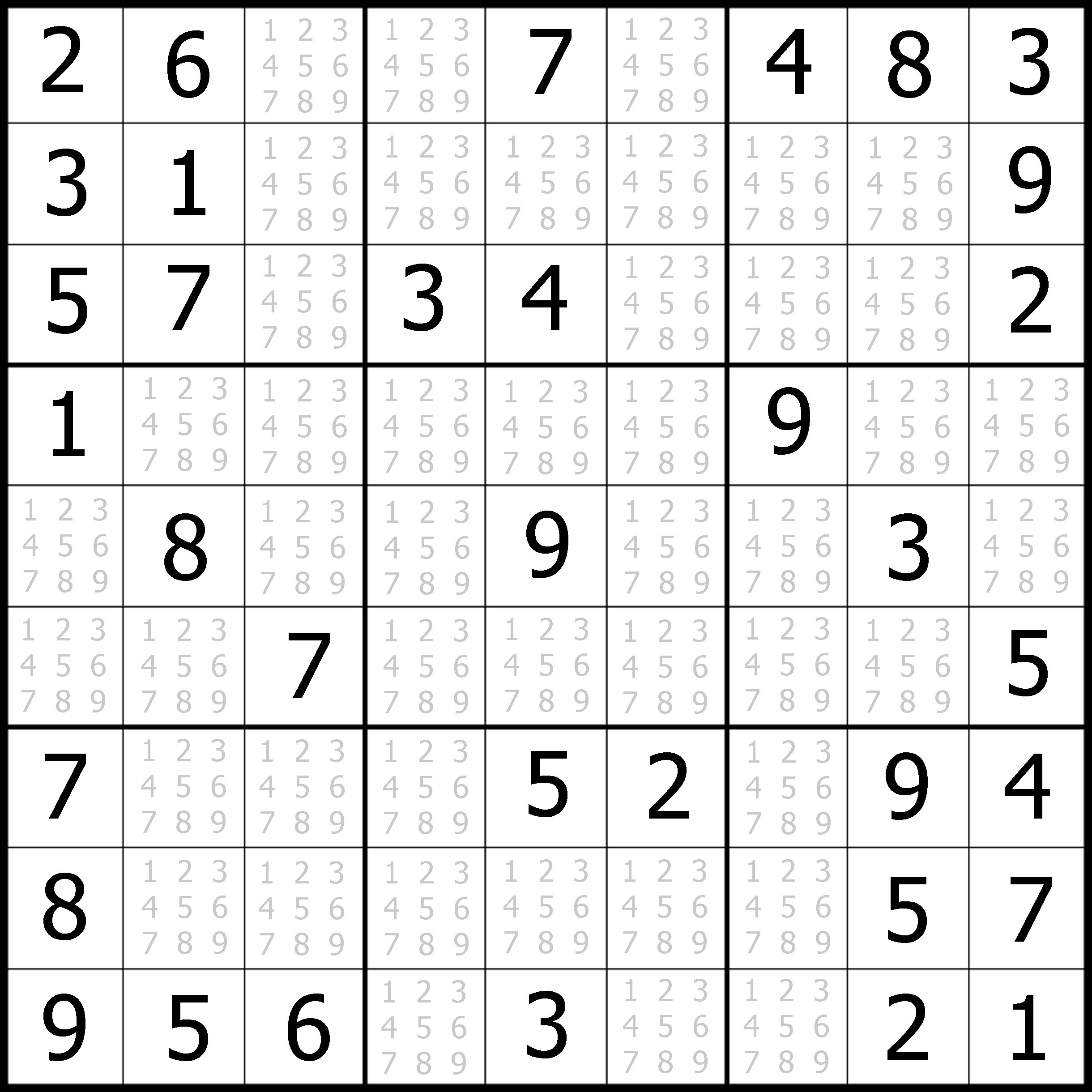 free printable sudoku challenger puzzles