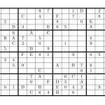 Sudoku With Letters And Numbers. The Daily Sudoku. Printable