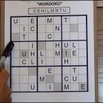 Sudoku   Wordoku Puzzle With Letters