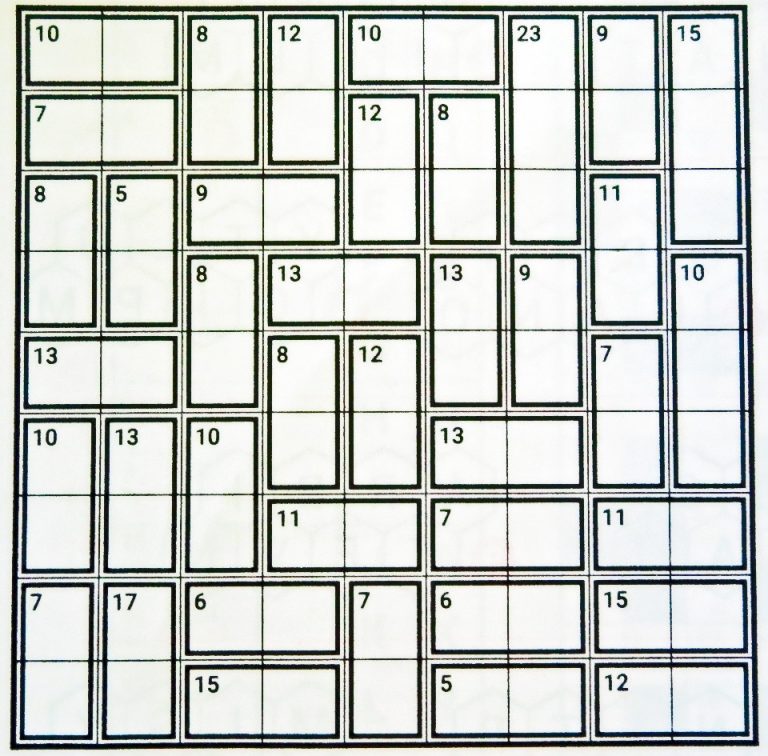 Sumoku Sudoku Printable