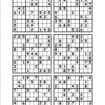 The Best Printable Blank Sudoku 4 Per Page | Obrien's Website