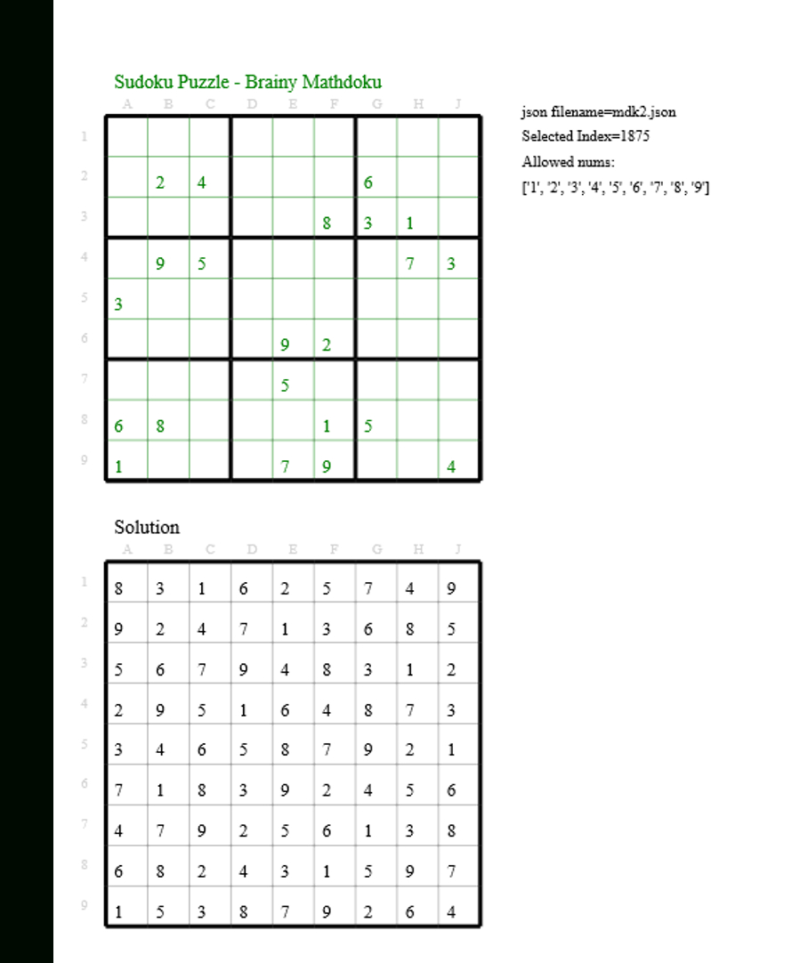 Today&amp;#039;s Sudokubrainy Mathdoku | Sudoku Puzzles, New