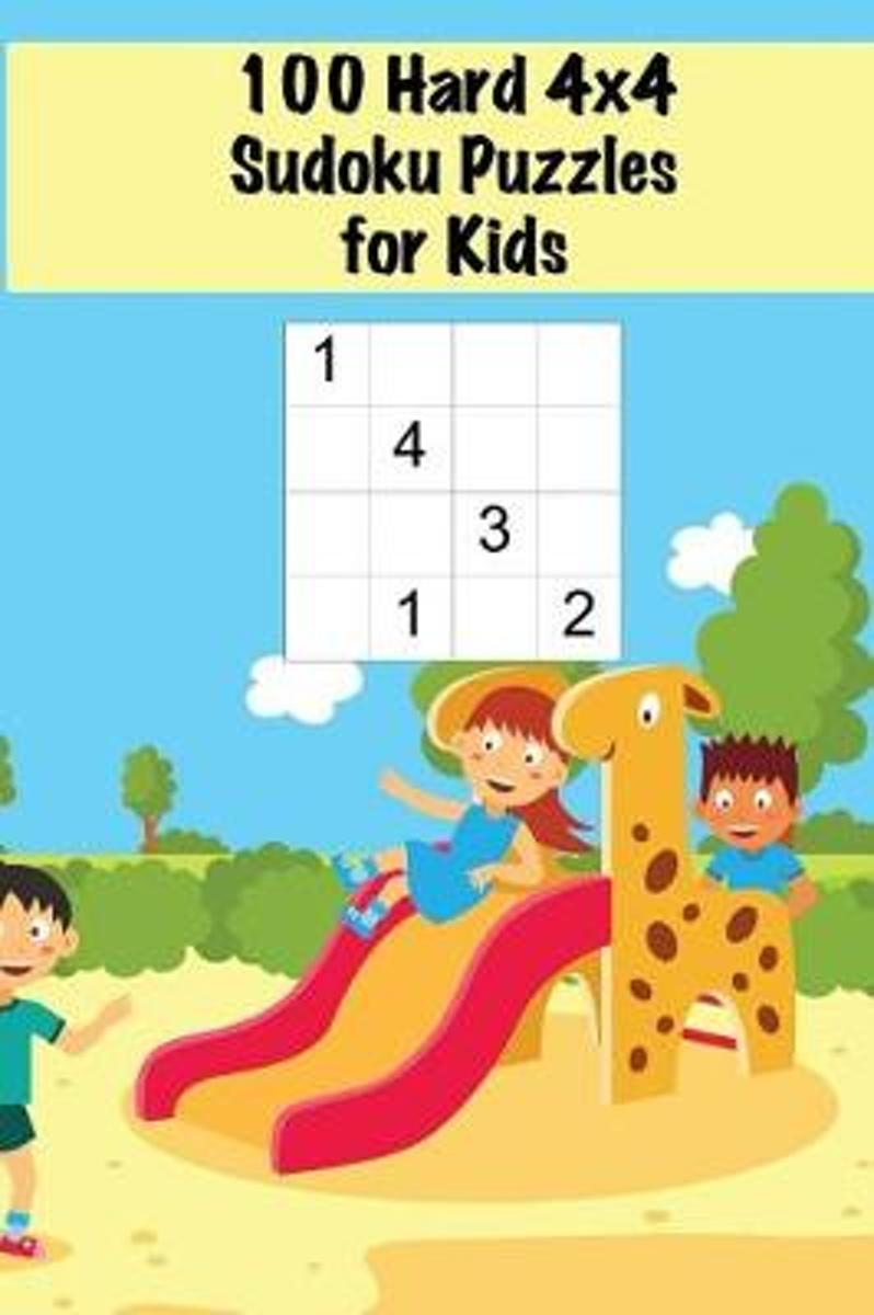 100 Hard 4X4 Sudoku Puzzles For Kids