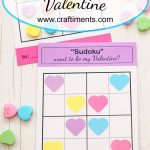 A Unique Sudoku Puzzle Valentine For Kids. Includes