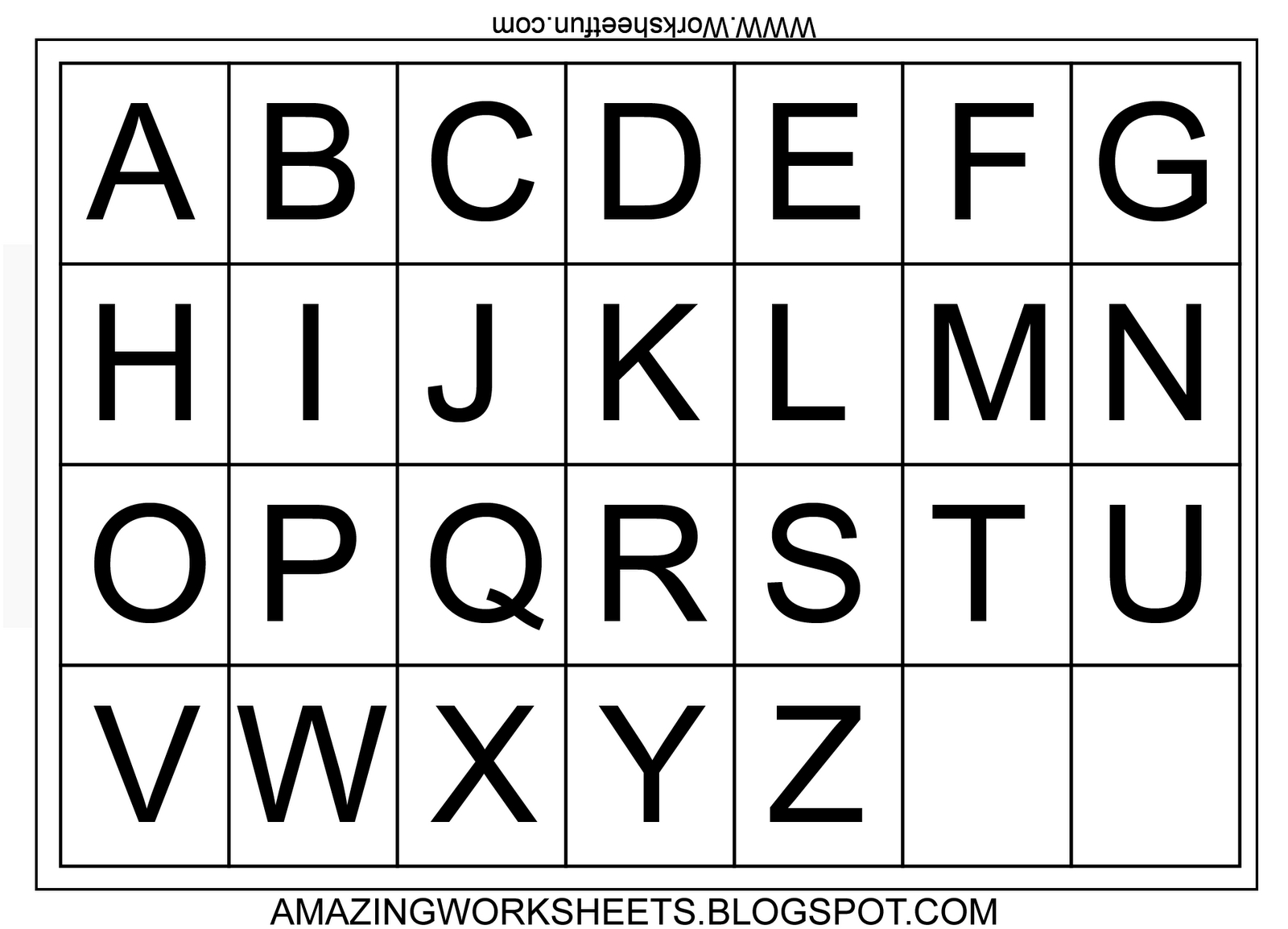 Alphabet Letter Printables | Alphabet Chart Printable