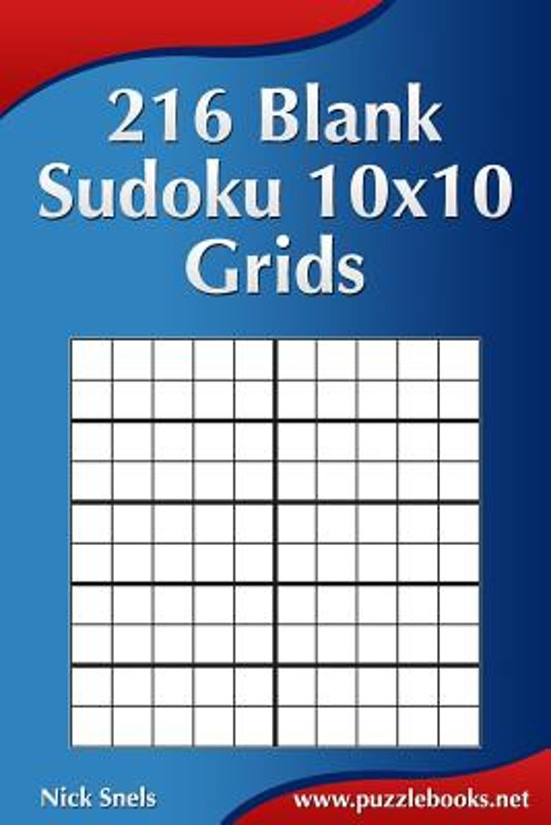 Bol | 216 Blank Sudoku 10X10 Grids, Nick Snels