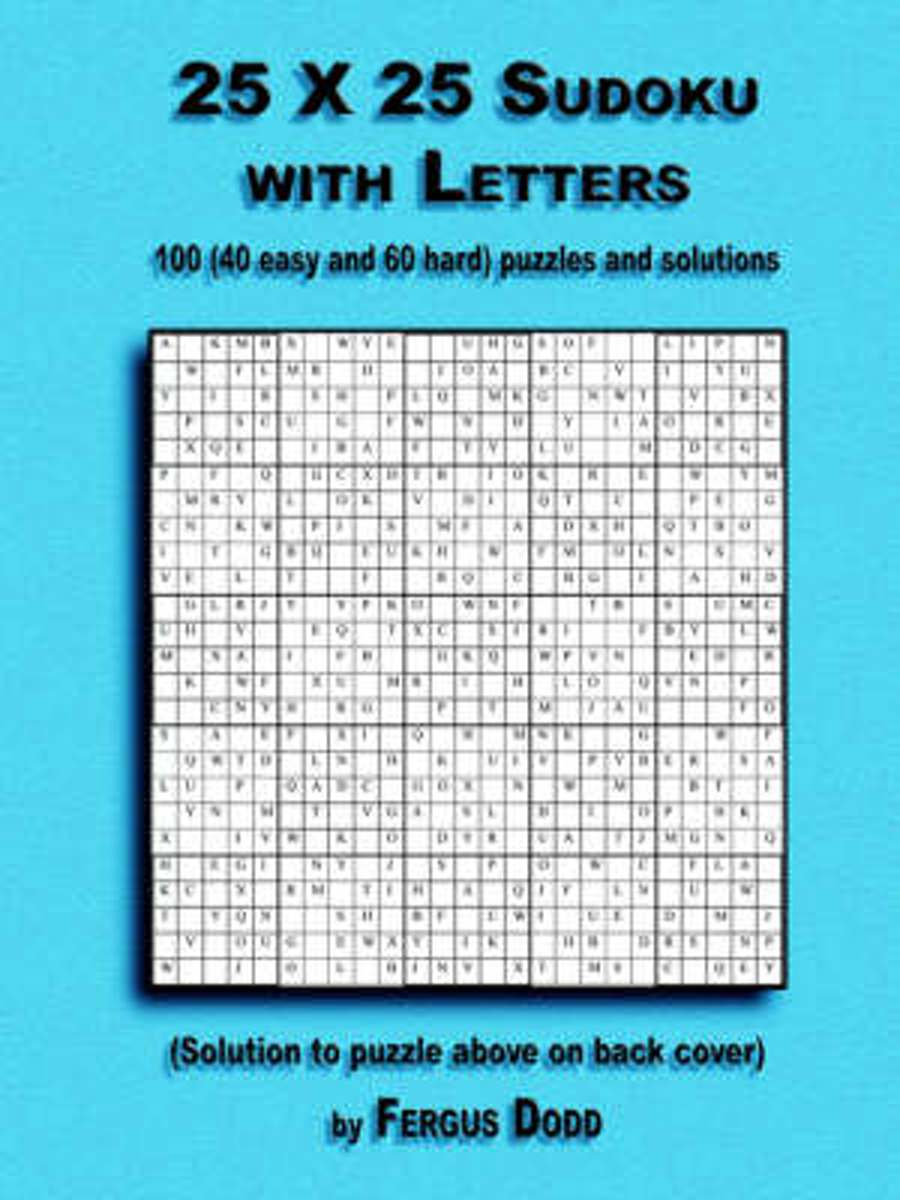 Bol | 25 X 25 Sudoku With Letters, Fergus Dodd