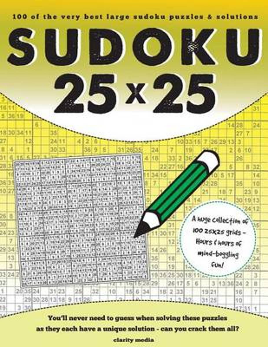 Bol | 25X25 Sudoku | 9781517100490 | Clarity Media | Boeken