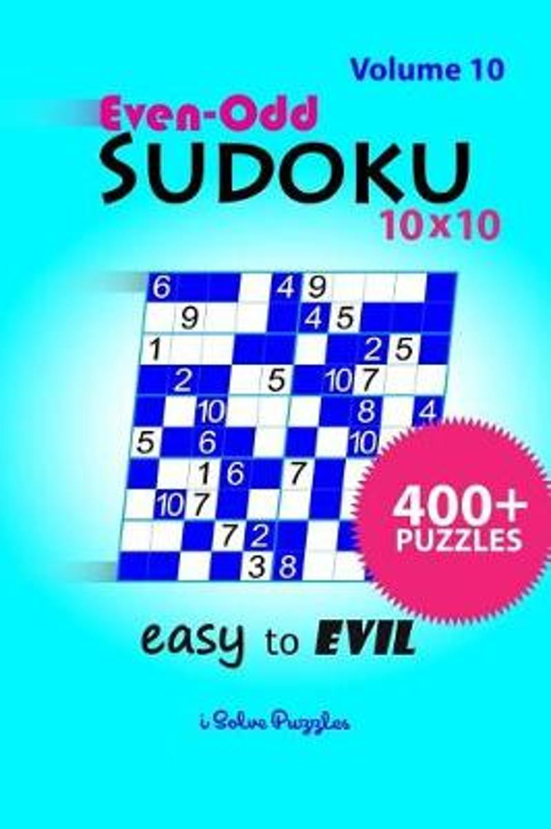 Bol | Even-Odd Sudoku 10X10 Easy To Evil, Isolvepuzzles